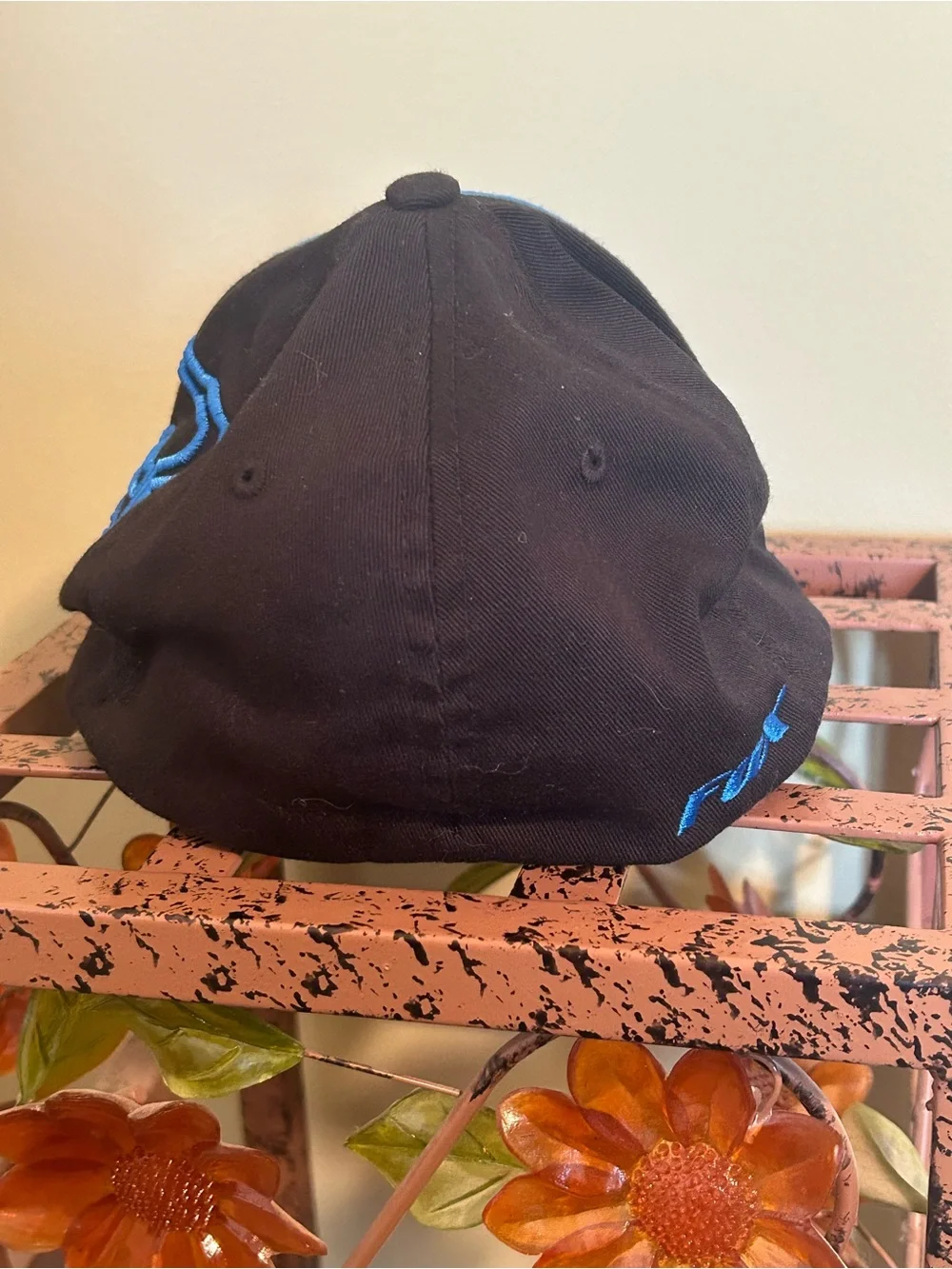 Fox Racing Flex 45 Flexfit Hat Youth OSFM Two Tone Blue Black Embroidered Cap
